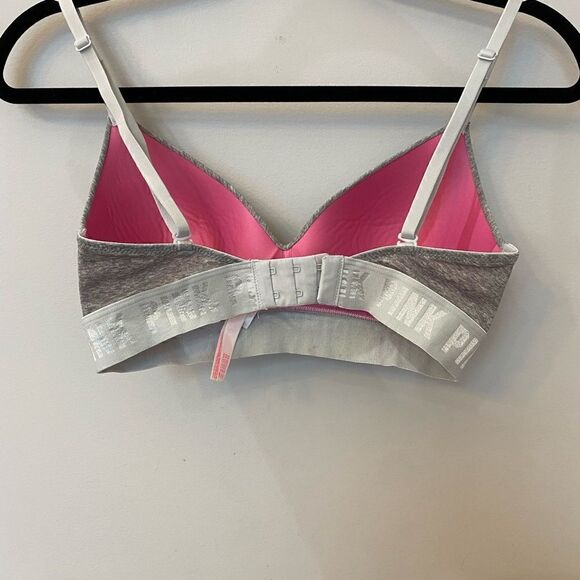Pink Victoria’s Secret Wear Everywhere Wireless Lightly Bra Size 32D - Picture 5 of 9